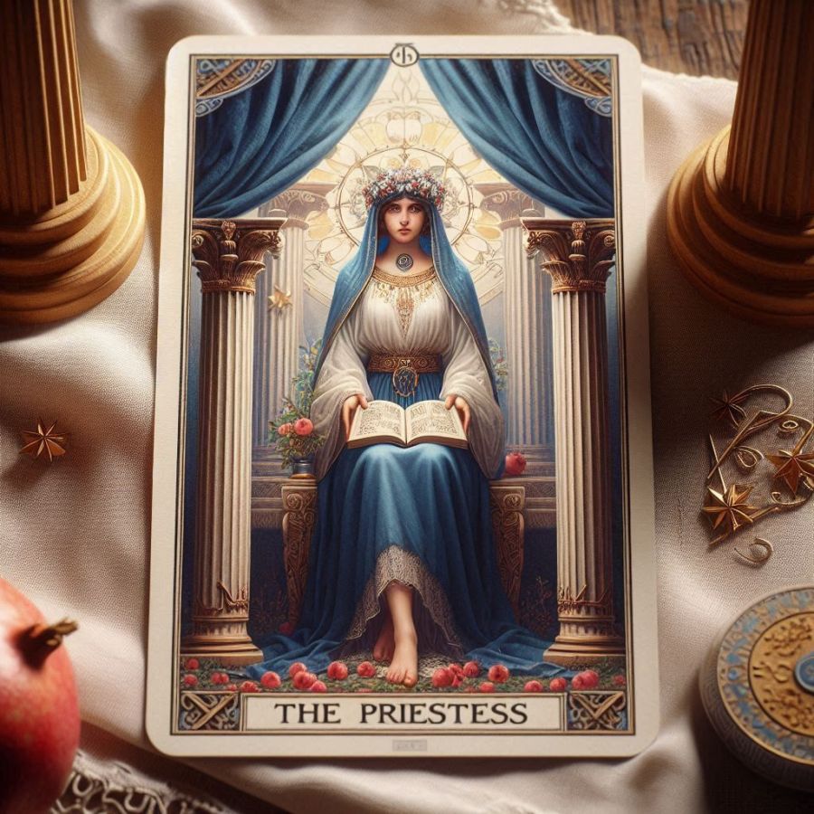 Carta de tarot La Sacerdotisa
