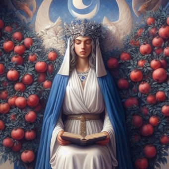 carta del tarot de La Sacerdotisa